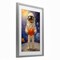 Stupell Industries Astronaut Holding Heart Framed Print Under Glass, design by Angie Hawke